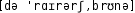 Grafik mit phonetischer Transkription des Belegs