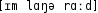 Grafik mit phonetischer Transkription des Belegs