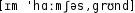 Grafik mit phonetischer Transkription des Belegs