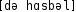 Grafik mit phonetischer Transkription des Belegs