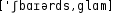 Grafik mit phonetischer Transkription des Belegs