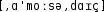 Grafik mit phonetischer Transkription des Belegs