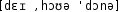 Grafik mit phonetischer Transkription des Belegs