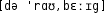 Grafik mit phonetischer Transkription des Belegs