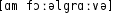 Grafik mit phonetischer Transkription des Belegs