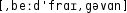 Grafik mit phonetischer Transkription des Belegs