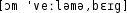 Grafik mit phonetischer Transkription des Belegs