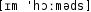 Grafik mit phonetischer Transkription des Belegs