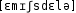 Grafik mit phonetischer Transkription des Belegs