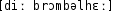 Grafik mit phonetischer Transkription des Belegs