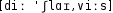 Grafik mit phonetischer Transkription des Belegs