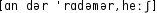 Grafik mit phonetischer Transkription des Belegs
