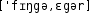 Grafik mit phonetischer Transkription des Belegs