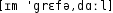 Grafik mit phonetischer Transkription des Belegs