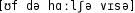 Grafik mit phonetischer Transkription des Belegs