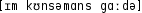 Grafik mit phonetischer Transkription des Belegs