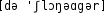 Grafik mit phonetischer Transkription des Belegs