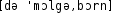 Grafik mit phonetischer Transkription des Belegs