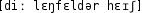 Grafik mit phonetischer Transkription des Belegs