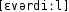 Grafik mit phonetischer Transkription des Belegs