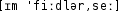 Grafik mit phonetischer Transkription des Belegs