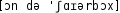 Grafik mit phonetischer Transkription des Belegs