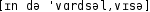 Grafik mit phonetischer Transkription des Belegs