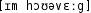 Grafik mit phonetischer Transkription des Belegs