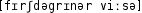 Grafik mit phonetischer Transkription des Belegs