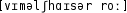 Grafik mit phonetischer Transkription des Belegs