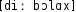 Grafik mit phonetischer Transkription des Belegs