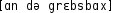 Grafik mit phonetischer Transkription des Belegs