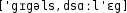 Grafik mit phonetischer Transkription des Belegs