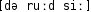Grafik mit phonetischer Transkription des Belegs