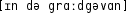 Grafik mit phonetischer Transkription des Belegs
