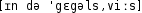 Grafik mit phonetischer Transkription des Belegs