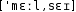 Grafik mit phonetischer Transkription des Belegs