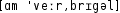Grafik mit phonetischer Transkription des Belegs