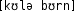Grafik mit phonetischer Transkription des Belegs