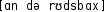 Grafik mit phonetischer Transkription des Belegs