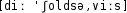 Grafik mit phonetischer Transkription des Belegs