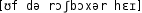 Grafik mit phonetischer Transkription des Belegs