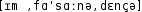 Grafik mit phonetischer Transkription des Belegs