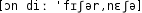 Grafik mit phonetischer Transkription des Belegs
