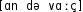 Grafik mit phonetischer Transkription des Belegs