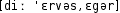 Grafik mit phonetischer Transkription des Belegs
