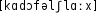Grafik mit phonetischer Transkription des Belegs