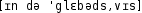 Grafik mit phonetischer Transkription des Belegs