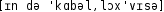 Grafik mit phonetischer Transkription des Belegs