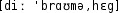 Grafik mit phonetischer Transkription des Belegs